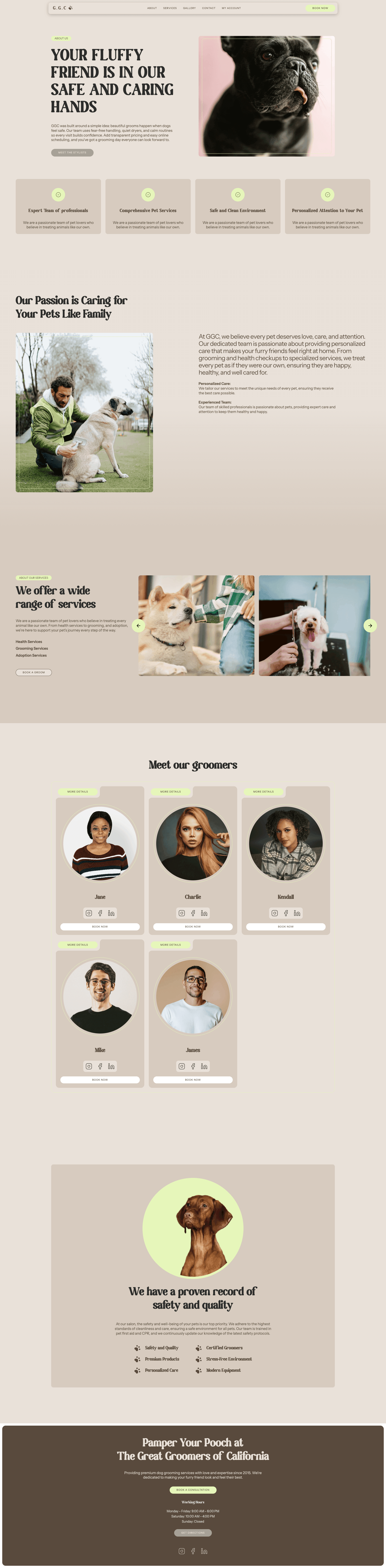 Great Groomers of California – About Page
